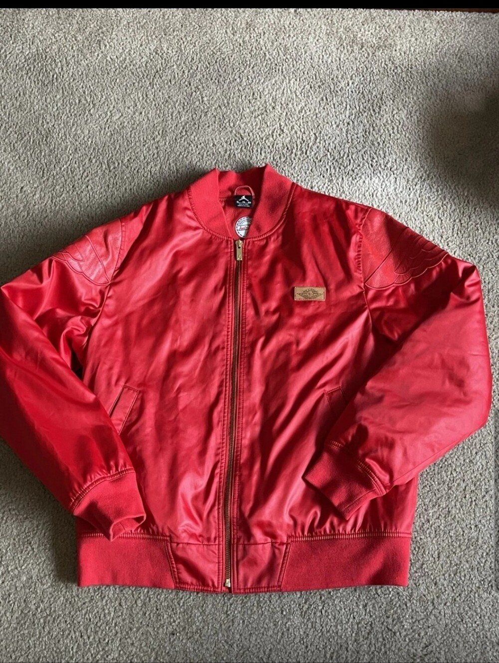 BRAND NEW AUTHENTIC AIR JORDAN X JUST DON LEATHER WINGS BOMBER SIZE XL